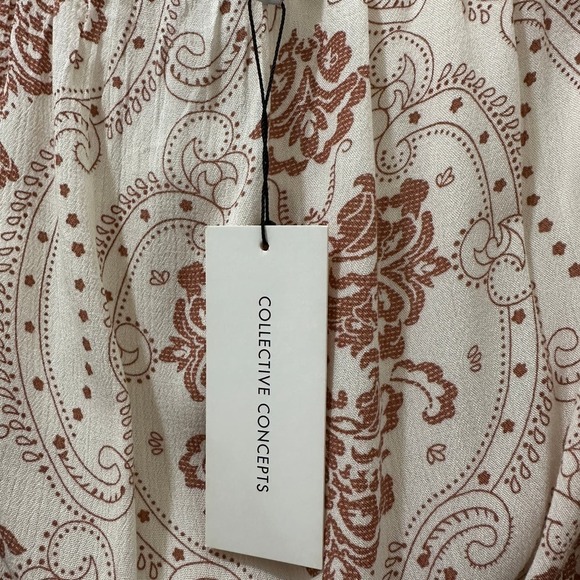 2/$30 Collective Concepts Strapless Jumpsuit Womens XS Boho Cowgirl Western - Picture 8 of 12